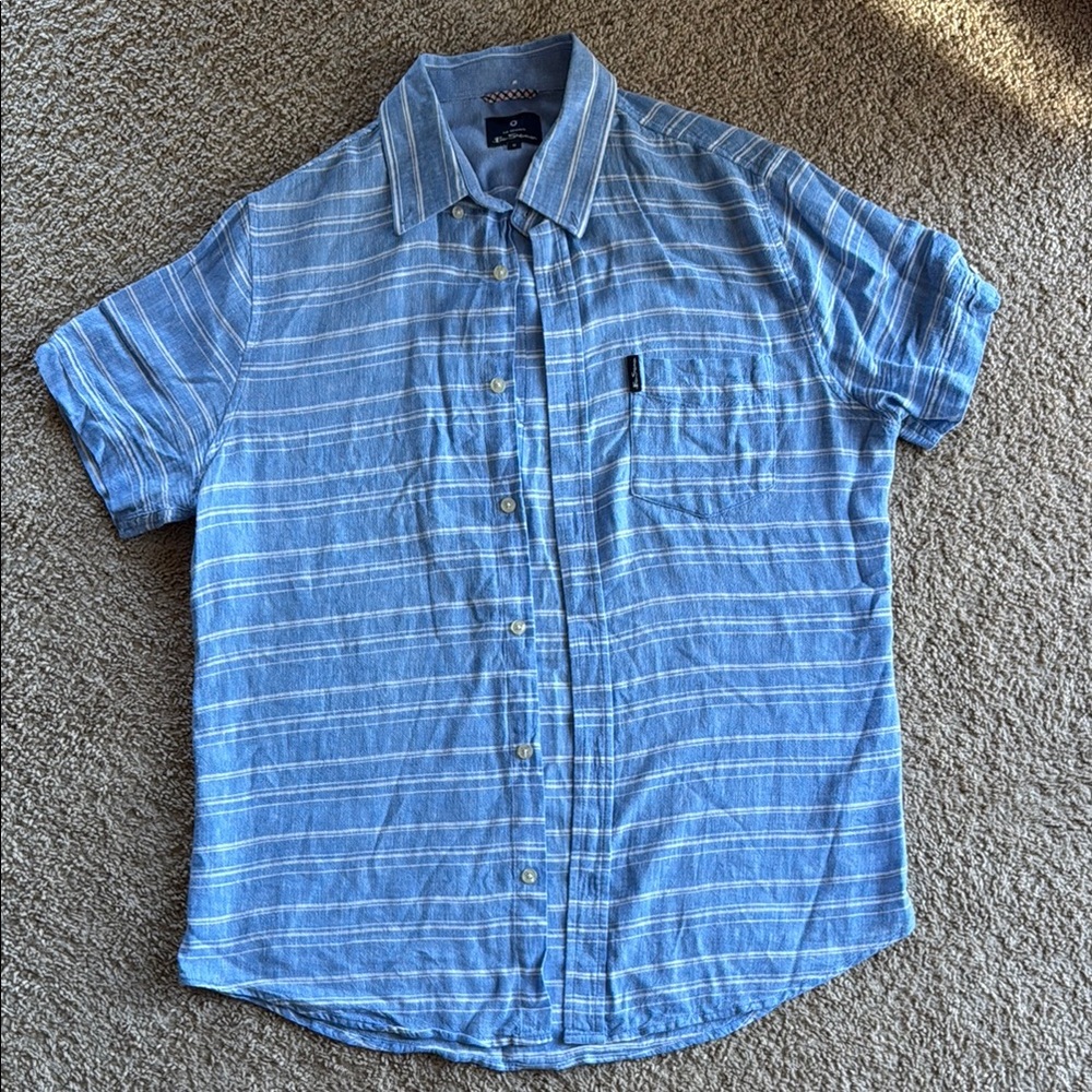 Blue Striped Men's Shirt